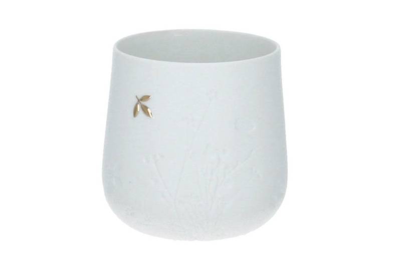 Räder Kerzenhalter Porzellangeschichten Tischlicht Blatt 8x8 cm Porzellan von Räder