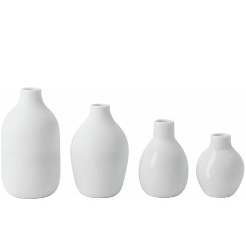 Räder Mini Flaschenvasen weiß 4er Set von Räder