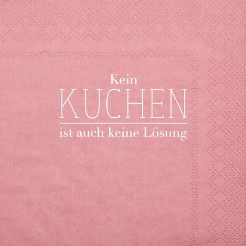 Räder PET Serviette 33x33cm Kein Kuchen ist auch Keine Lösung Räder PET Serviette 33x33cm Kein Kuchen ist auch Keine Lösung von Räder