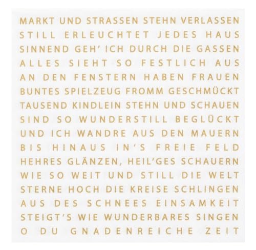 Räder Serviette Weihnachtsgedicht von Räder