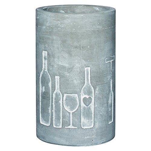 Räder Vino Beton Weinkühler Flasche + Glas von Räder