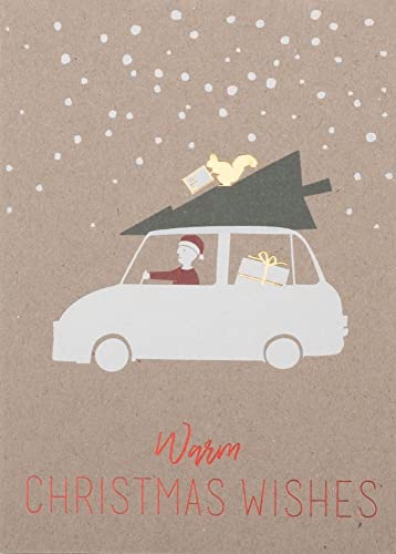 Räder Weihnachtsautokarte Warm Christmas wishes von Räder