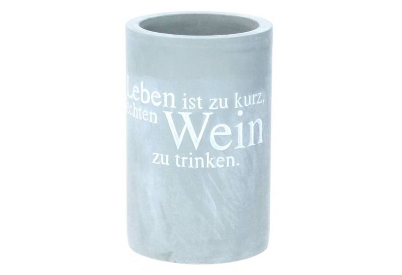 Räder Weinkühler Vino Beton Das Leben ist zu kurz 21 cm von Räder