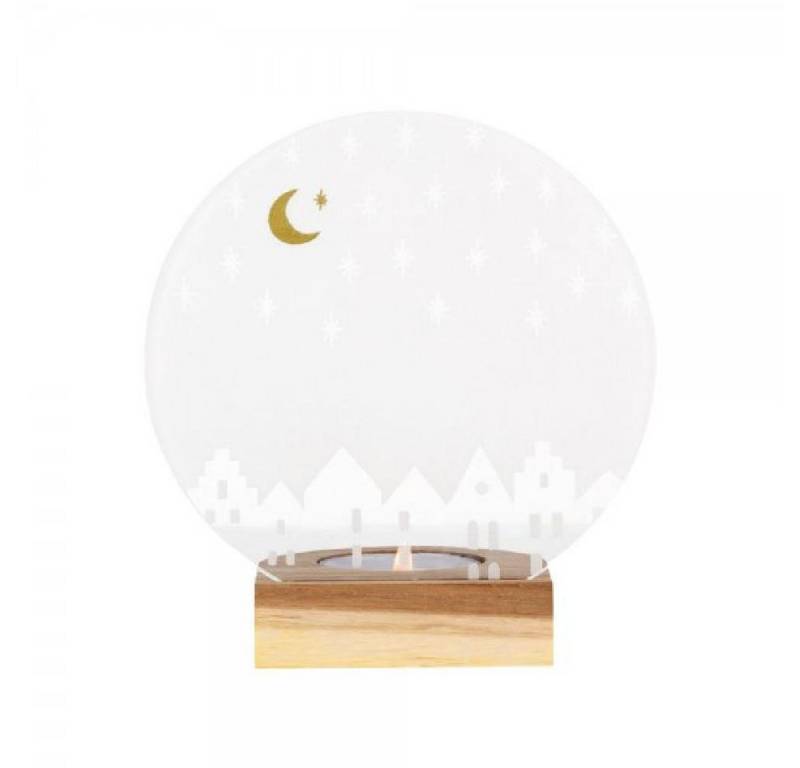 Räder Windlicht Design Teelichthalter Glaspoesie Häuser (13,3cm) von Räder
