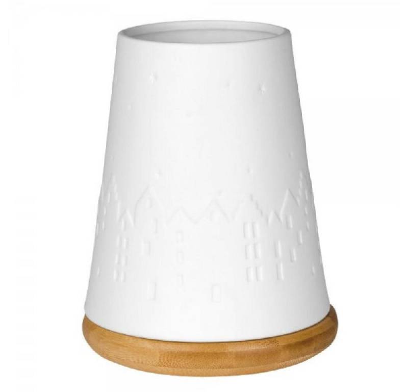 Räder Windlicht Design Windlicht Poesie Winterstadt Weiß (16,5cm) von Räder