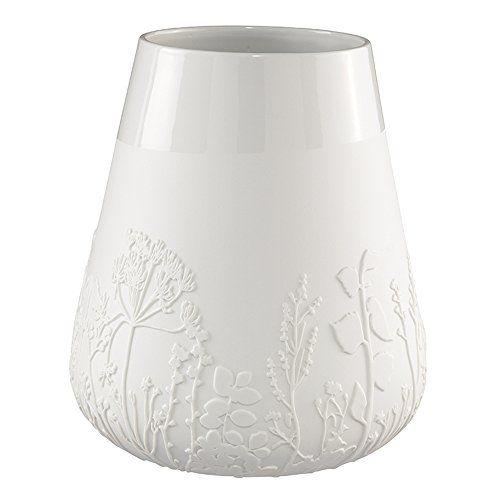 Räder - ZUHAUSE Poesie Vase - Blume - Porzellan Höhe 26 cm Ø 15cm, 16,5 x 11,5 x 20,5 cm, Weiß von Räder