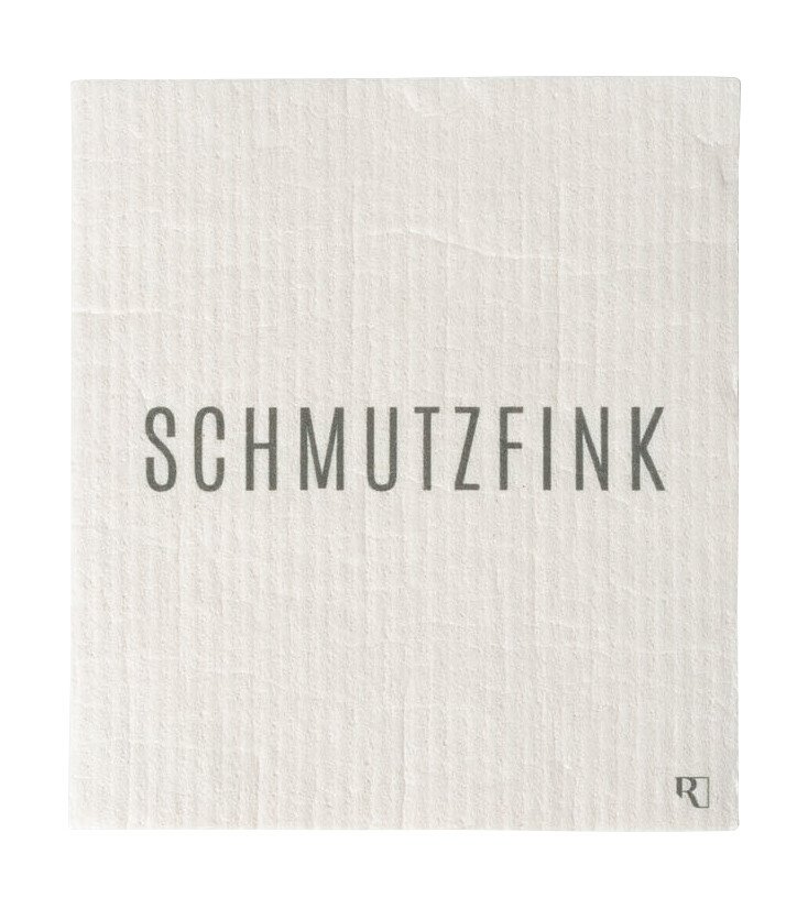 Schwammtuch Schmutzfink 2er-Set Schöne Worte grau von Räder