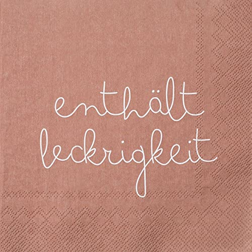 Serviette "Enthält leckrigkeit" von Räder