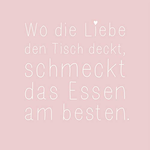 Serviette "Wo die Liebe den Tisch deckt" von Räder