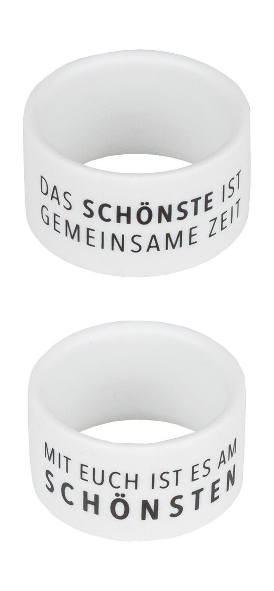 Serviettenring Schönsten 2er-Set weiß von Räder