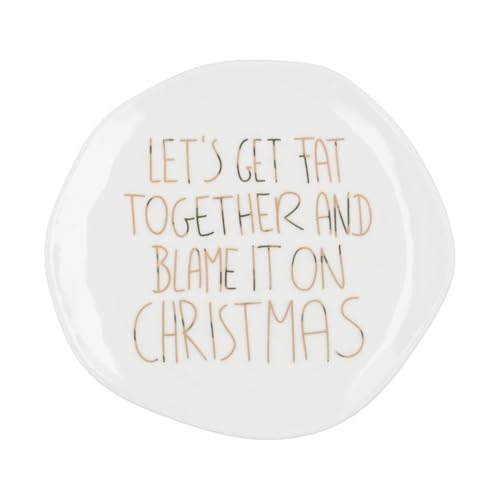 Teller "Let´s get fat together", klein von Räder