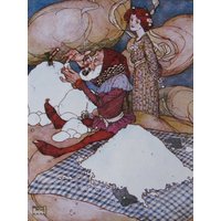 1970Er Jahre Edmund Dulac Druck Aus Meinen Tagen Mit Den Feen2 Sided Buchseite, 8, 5 X 11 In von RaesVintage