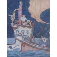 1970Er Jahren Edmund Dulac Druckfarbe Platte/Buch Seite/Exlibris Von Tanglewood Tales - 2 Seiten von RaesVintage