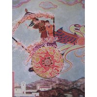 1970Er Jahren Edmund Dulac Druckfarbe Platte/Buch Seite/Exlibris Von Tanglewood Tales - 2 Seiten von RaesVintage