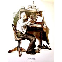 Frühlings Lied/Betteln, Norman Rockwell Magazin Cover Prints, 2-Seitige Vintage Buchseite, Ungerahmter Farbteller, 1979 von RaesVintage