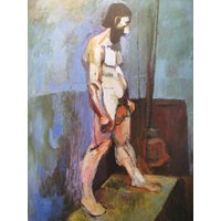 Henri Matisse, Reife InhaltMännlichen Modell/Luxemburg Gärten, 2-Seitig Buchseite, 1988 Colorplate, Ungerahmt Fine Art Druck Henri Matisse, Reife InhaltMännlichen Modell/Luxemburg Gärten, 2-Seitig Buchseite, 1988 Colorplate, Ungerahmt Fine Art Druck von RaesVintage