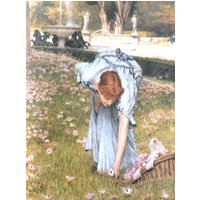 Sir Lawrence Alma-Tadema, Flora Frühling in Den Gärten Der Villa Borghese, 10, 5 X 14 Vintage Buchseite Zum Einrahmen von RaesVintage