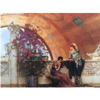Sir Lawrence Alma-Tadema, Unbewussten Rivalen, 10, 5 X 14 in Vintage-Buch-Seite Für Die Gestaltung von RaesVintage