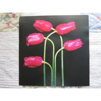 Tulpen, Burgunder Spitze/Monte Carlo, 12 X in Farbdruck Platte, 2-Seitig Vintage-Buch Drucken, Botanik Tulpen, Burgunder Spitze/Monte Carlo, 12 X in Farbdruck Platte, 2-Seitig Vintage-Buch Drucken, Botanik von RaesVintage