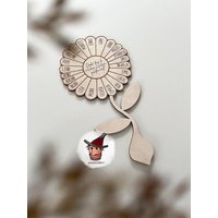Abschiedsgeschenk Erzieherin | Tagesmutter Danke Dass Du Mir Beim Wachsen Geholfen Hast Personalisierter Holzstecker Für Blumentopf von RaeuberHolzandplott