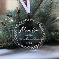 Christbaumanhänger Acryl, Erstes Weihnachten Baby, Personalisierter Weihnachtsschmuck, Mein Weihnachten, Geschenkanhänger Christbaumanhänger Acryl, Erstes Weihnachten Baby, Personalisierter Weihnachtsschmuck, Mein Weihnachten, Geschenkanhänger von RaeubertochterDE