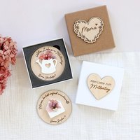 Muttertag Geschenk Magnet Personalisiert Mit Trockenblumen Personalisiertes Für Mama Beste Geburtstag Kleine Geschenkidee von RaeubertochterDE
