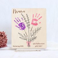 Muttertags Geschenk Personalisiert Handabdruck Kinder Von Kindern Mama Geburtstag Diy Muttertagsgeschenk Idee Beste von RaeubertochterDE