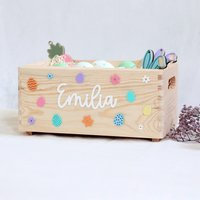 Osterkiste Personalisiert Mit Name, Osterkörbchen, Ostergeschenk Für Kinder, Geschenk Ostern, Ostern Geschenke, Osternest Osterkiste Personalisiert Mit Name, Osterkörbchen, Ostergeschenk Für Kinder, Geschenk Ostern, Ostern Geschenke, Osternest von RaeubertochterDE