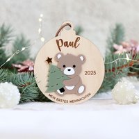 Weihnachtskugel Baby Bär, Mein Erstes Weihnachten, Weihnachtsgeschenk Junge Mädchen Baby, Christbaumkugel Für Kinder Weihnachtskugel Baby Bär, Mein Erstes Weihnachten, Weihnachtsgeschenk Junge Mädchen Baby, Christbaumkugel Für Kinder von RaeubertochterDE