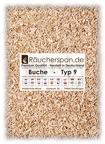 Räucherspäne Buchenholz Typ 9 2-4mm universell verwendbar für Räucherschrank Smokerbox Barbecue (2.00, .) von Räucherspan.de