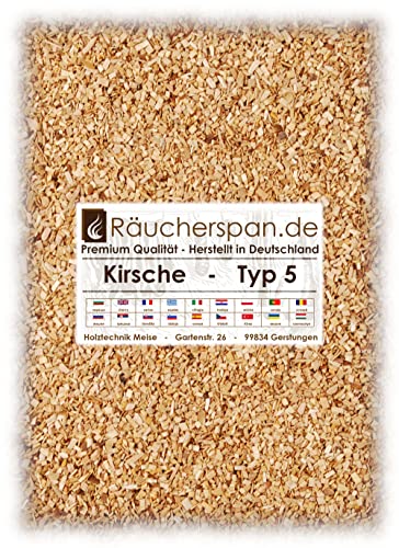 Räucherspäne Räuchermehl Kirsche Kirschholz Typ 5, geeignet für BORNIAK-Öfen (1.00, von Räucherspan.de