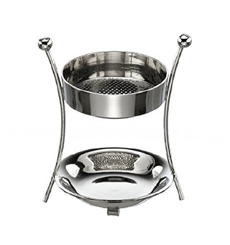 Räucherstövchen Messing vernickelt Silber Höhe 9 cm mit 2. Sieb und Teelicht Räucherstövchen Messing vernickelt Silber Höhe 9 cm mit 2. Sieb und Teelicht von Räucherstövchen
