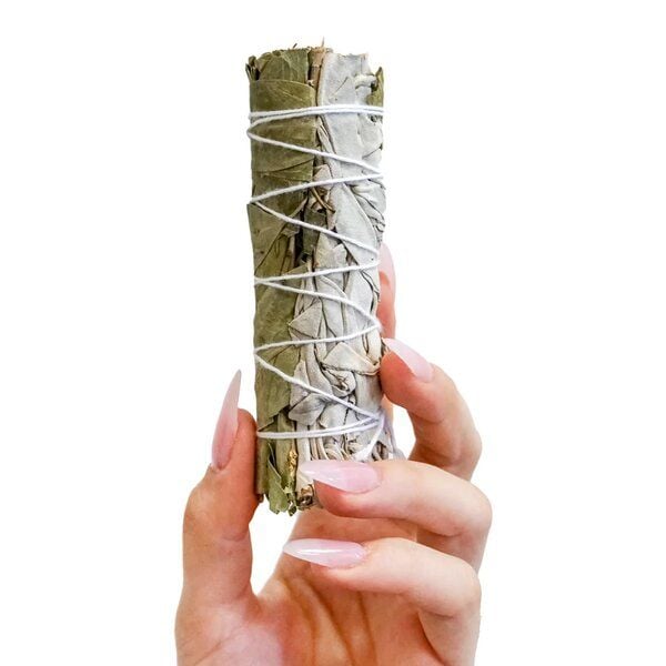 Räucherzeit Räucherbündel - Smudge Stick - Weisser Salbei mit Eukalyptus von Räucherzeit