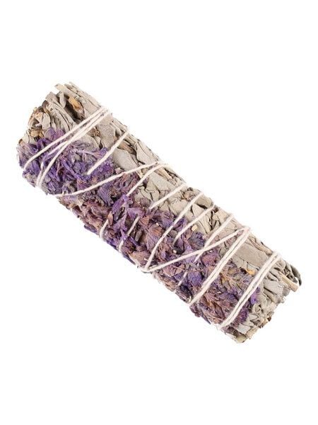 Räucherzeit Räucherbündel - Smudge Stick - Weisser Salbei mit Lavendel von Räucherzeit