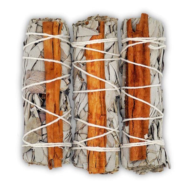 Räucherzeit Räucherbündel - Smudge Stick - Weisser Salbei mit Zimt von Räucherzeit