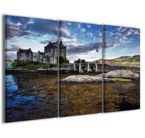 Raffaele De Conciliis Donan Castle Scotland Rahmen modern, Leinwand Canvas/Holz, Mehrfarbig, 120 x 90 cm von Raffaele De Conciliis