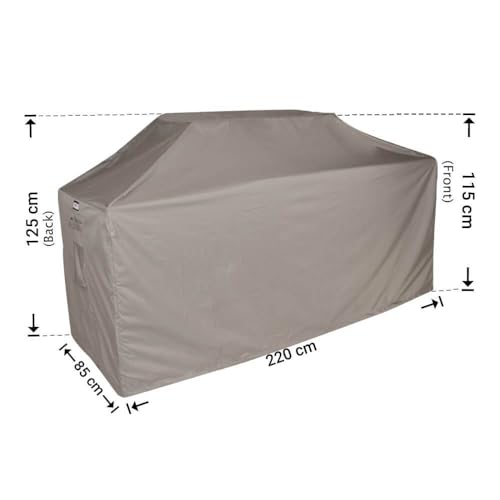 220 x 85 H: 125 cm - Raffles Covers - Abdeckhaube für Gasgrill - RBBQ220 von Raffles Covers