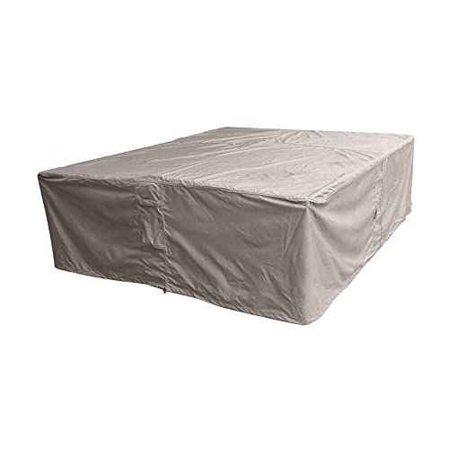 Raffles Covers Quadratische Lougeset-Abdeckung 250 x 250 H: 95 cm | Atmungsaktiv | Wasserdicht | UV - beständig | Doppelt genähte, PU-versiegelte Naht | Elastischer Kordelzug | von Raffles Covers