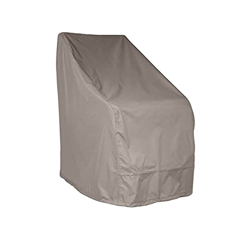 Raffles Covers Schutzhülle für Gartenstühle mit hoher Rückenlehne 95 x 85 H: 115/65 cm | Atmungsaktiv | Wasserdicht | UV - beständig | Doppelt genähte, PU-versiegelte Naht | Elastischer Kordelzug | von Raffles Covers