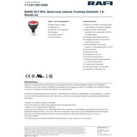 RAFI 1.11.011.001/0330 RAMO 30 Drucktaster 35V 0.1A tastend (L x B x H) 34.5 x 34.5 x 40mm 1St. von Rafi