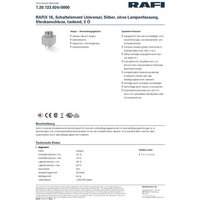 RAFI 1.20.123.024/0000 Schaltelement 2 Öffner tastend 250V 1St. von Rafi