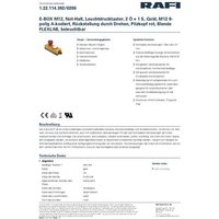 RAFI 1.22.114.392/0200 DT091 Drucktaster 24V 0.5A tastend (L x B x H) 123.2 x 40 x 60.2mm 1St. von Rafi