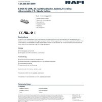 RAFI 1.24.200.001/0000 E-BOX IO-LINK Leuchtdrucktaster tastend (L x B x H) 123.2 x 40 x 35.6mm 1St. von Rafi