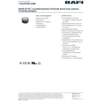 RAFI 1.30.270.901/2208 1.30.270.901/2208 Leuchtdrucktaster tastend (L x B x H) 29.8 x 29.8 x 18.5mm von Rafi