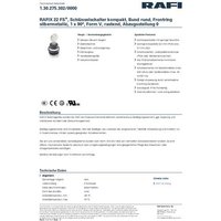 RAFI 1.30.275.302/0000 RAFIX 22 FS+ Schlüsselschalter 1 x 90° RAFI 1.30.275.302/0000 RAFIX 22 FS+ Schlüsselschalter 1 x 90° von Rafi
