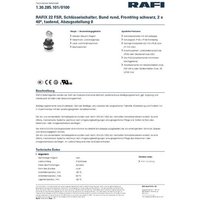 RAFI 1.30.285.101/0100 RAFIX 22 FSR Schlüsselschalter 2 x 40° von Rafi