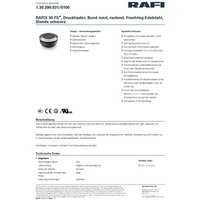 RAFI 1.30.290.031/0100 1.30.290.031/0100 Drucktaster rastend (L x B x H) 34.5 x 34.5 x 18.4mm von Rafi