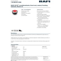 RAFI 1.30.290.031/2300 1.30.290.031/2300 Leuchtdrucktaster rastend (L x B x H) 34.5 x 34.5 x 19mm von Rafi