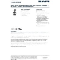 RAFI 1.30.295.322/0000 RAFIX 30 FS Schlüsselschalter 1 x 90° RAFI 1.30.295.322/0000 RAFIX 30 FS Schlüsselschalter 1 x 90° von Rafi
