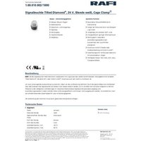RAFI 1.69.010.002/1000 Meldeleuchte Weiß 24V RAFI 1.69.010.002/1000 Meldeleuchte Weiß 24V von Rafi